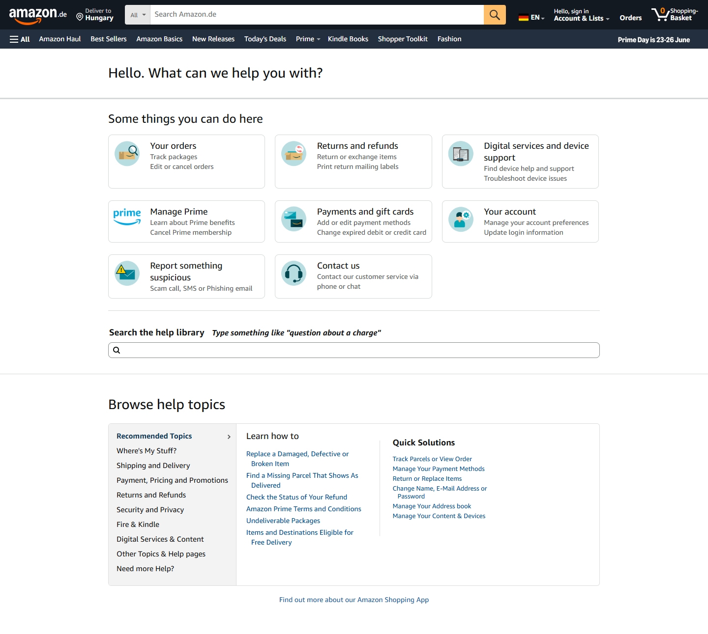 Amazon Kundenservice, Telefonnummer, Kontakt