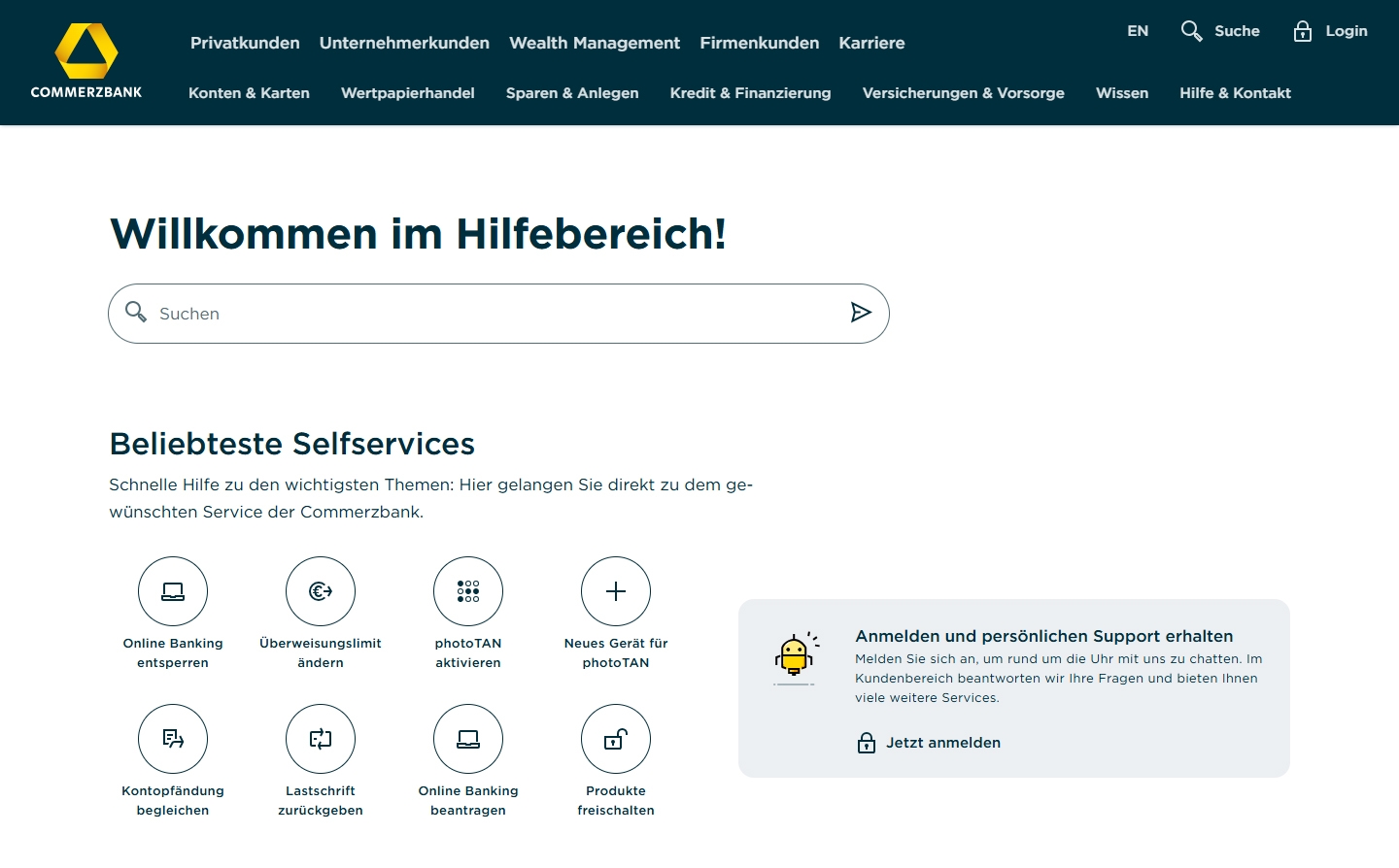 Commerzbank Kundenservice, Telefonnummer, Kontakt
