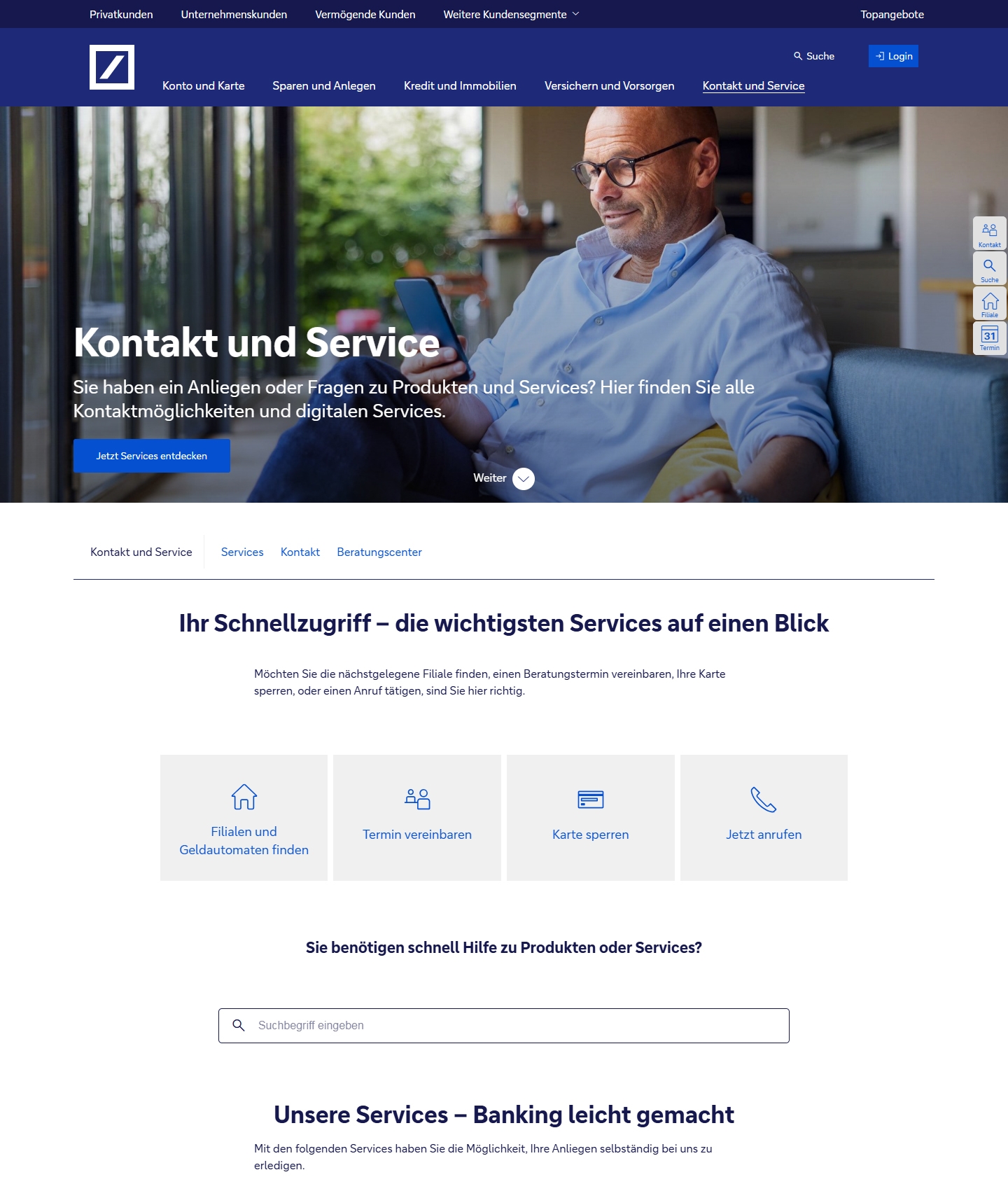 Deutsche Bank Kundenservice, Telefonnummer, Kontakt