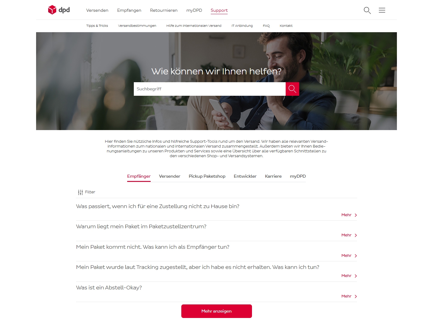 DPD Kundenservice, Telefonnummer, Kontakt