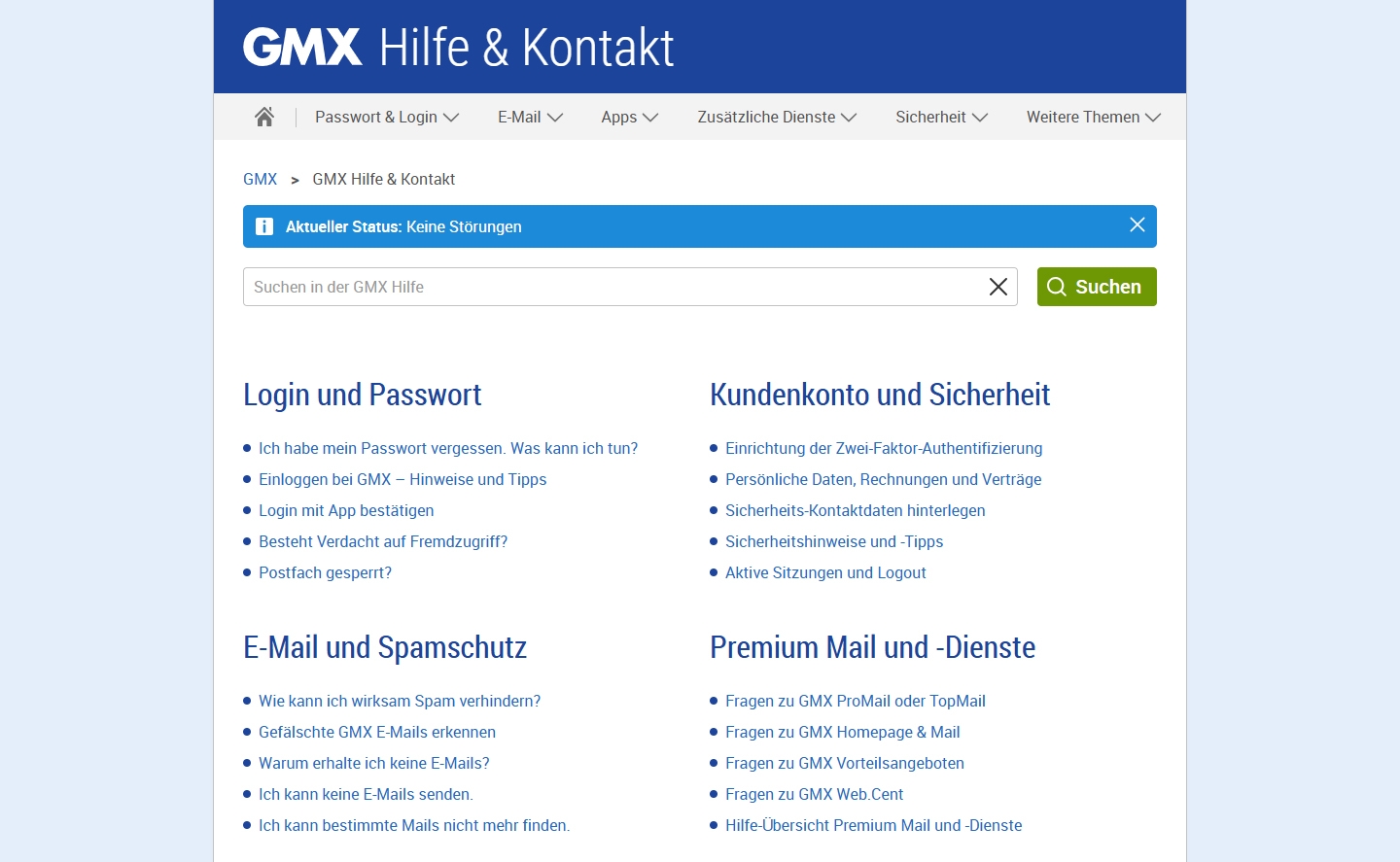 GMX Kundenservice, Telefonnummer, Kontakt