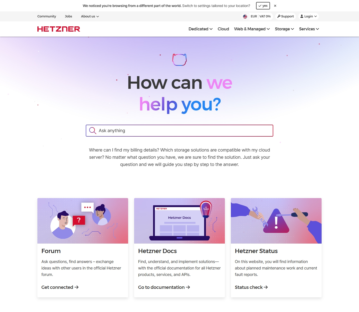 Hetzner Kundenservice, Telefonnummer, Kontakt