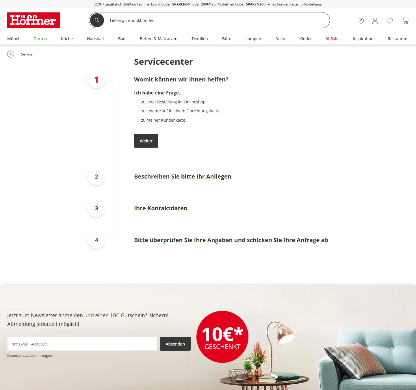 Höffner Kundenservice, Telefonnummer, Kontakt
