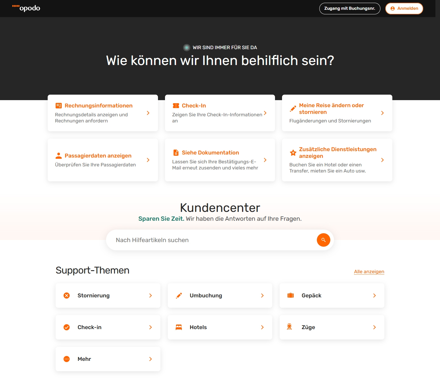 Opodo Kundenservice, Telefonnummer, Kontakt