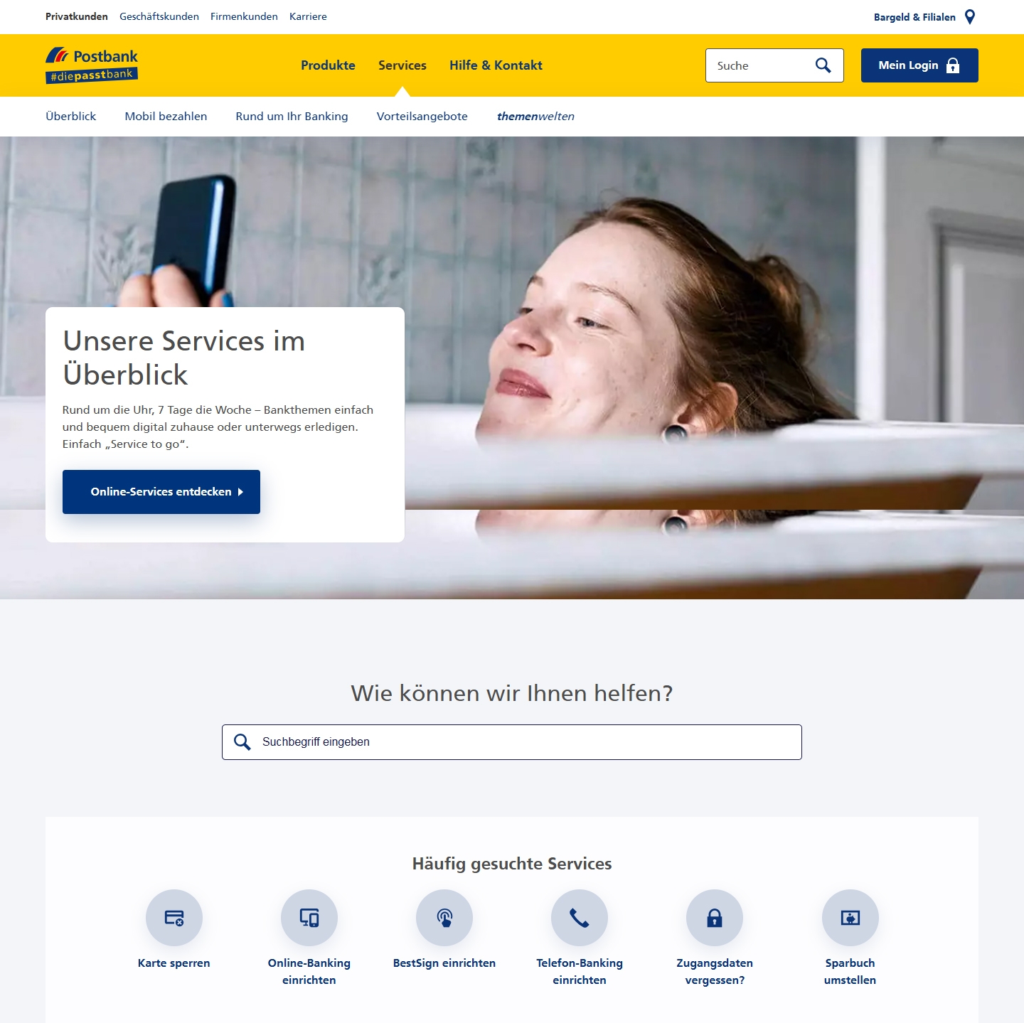 Postbank Kundenservice, Telefonnummer, Kontakt