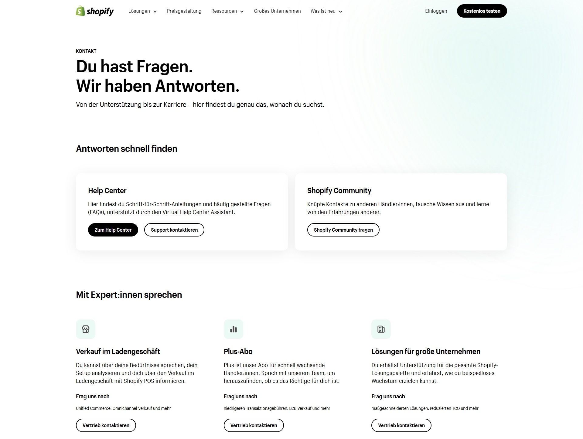 Shopify Kundenservice, Telefonnummer, Kontakt