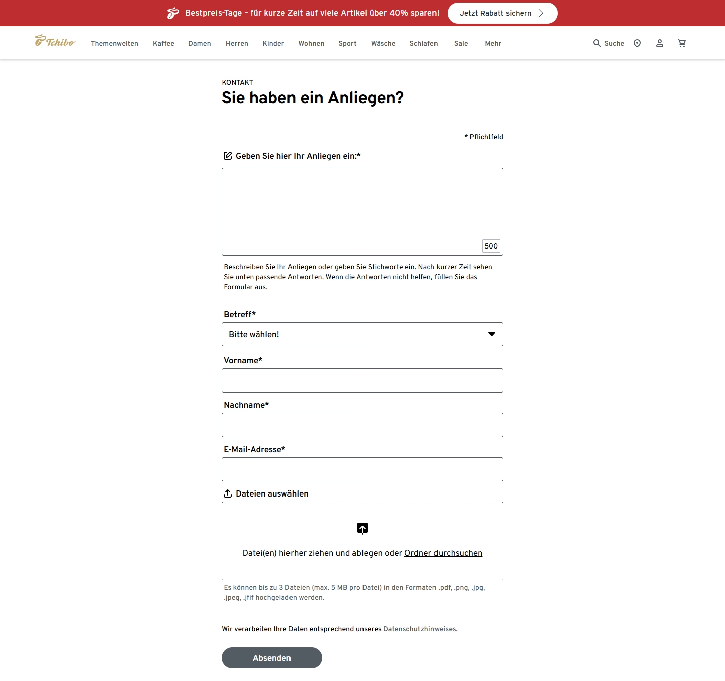 Tchibo Kundenservice, Telefonnummer, Kontakt
